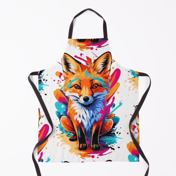 Item preview, Fox Colorful - Cute Fox Illustration - Fox Puppy designed and sold by BabyYodaSticker.
