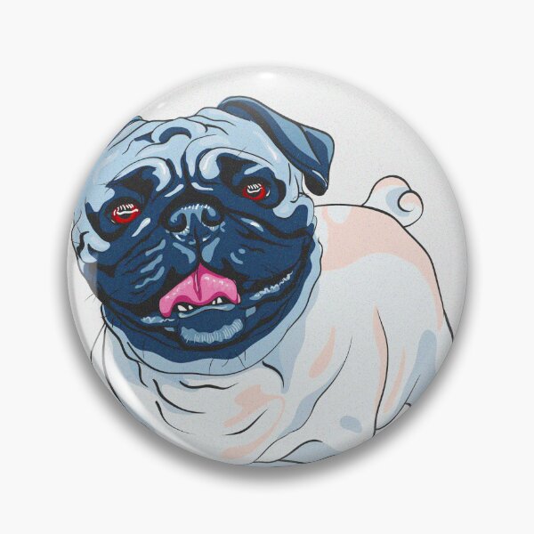 Item preview, Rare white pug designed and sold by Thedigital91.