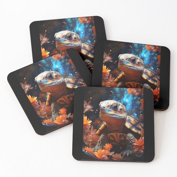 Item preview, Cool Turtle With Magical Flowers designed and sold by CamilleNorris.