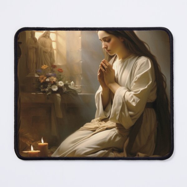 Item preview, Young Saint Thérèse of Lisieux in prayer. designed and sold by Spiritus Lupi.