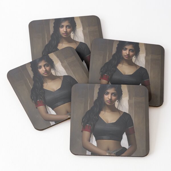 Item preview, Radiant Beauty: Portrait of a Young Woman designed and sold by krishutd.