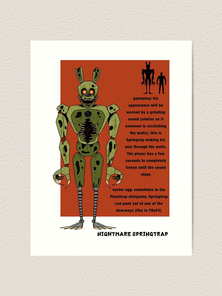 Five Nights at Freddy's Spring Trap Poster Print