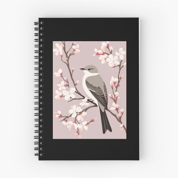 Item preview, Western Kingbird on white flower branch designed and sold by SallieIrma.