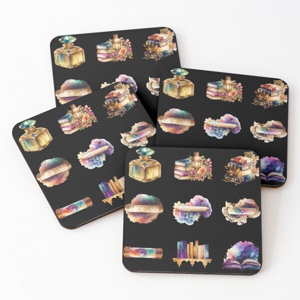 Item preview, Fantasy Books Inkpot, Stacked, Parchment designed and sold by pixclipart.