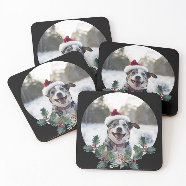 Item preview, Stumpy Tailed Cattledog Christmas in the snow designed and sold by AussieWorkDogs.