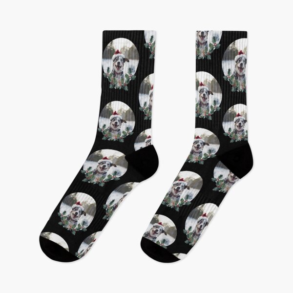 Item preview, Stumpy Tailed Cattledog Christmas in the snow designed and sold by AussieWorkDogs.