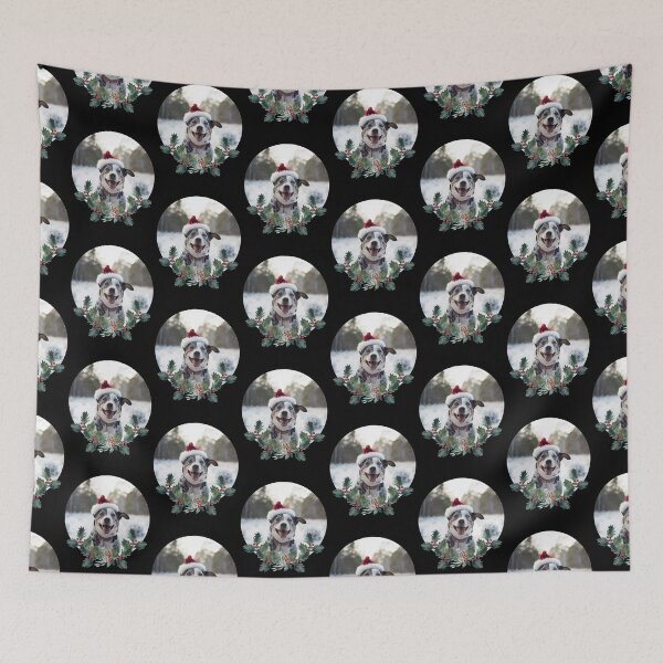 Item preview, Stumpy Tailed Cattledog Christmas in the snow designed and sold by AussieWorkDogs.