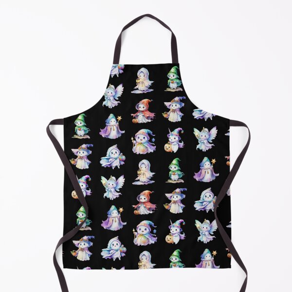 Item preview, Watercolor Halloween Ghosts in Various Costumes designed and sold by pixclipart.