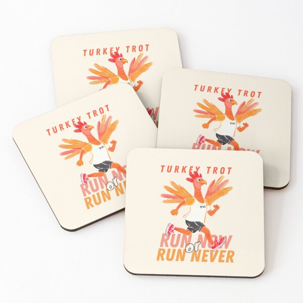 Item preview, Run now or run never. Thanksgiving Turkey trot designed and sold by VieBelieve.
