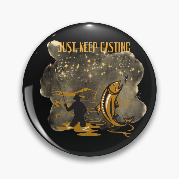 Item preview, Just Keep Casting fly fisherman designed and sold by LDisme.
