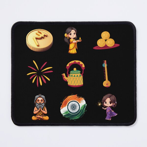 Item preview, Happy Diwali Traditional and Cultural Symbols Set 1 designed and sold by pixclipart.