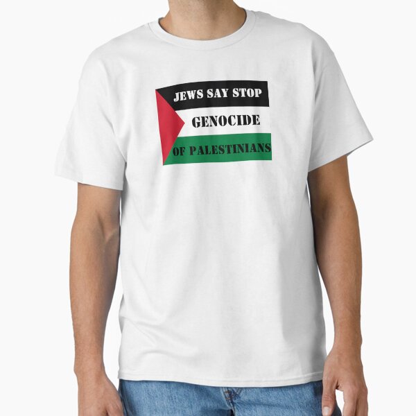 Item preview, Jews Say Stop Genocide of Palestinians  Free Palestine with Flag designed and sold by EspyDesignCo.