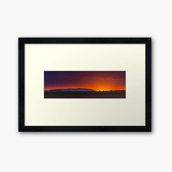 Mt Arapiles sunset Framed Art Print