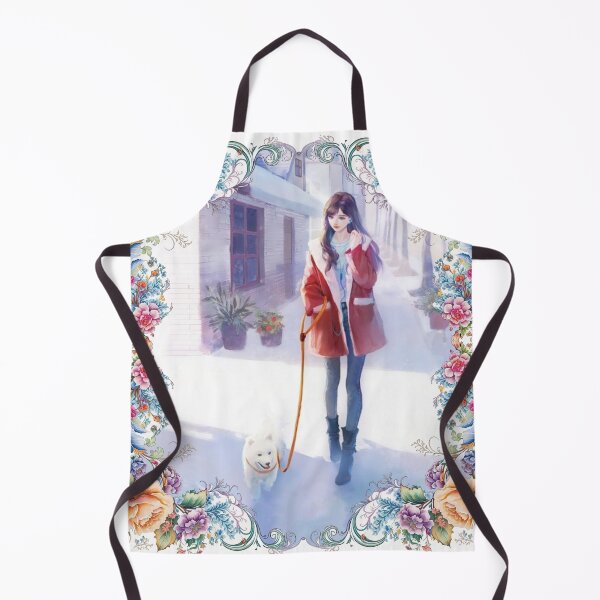 Item preview, Girl walking her dog designed and sold by Dragon-God.