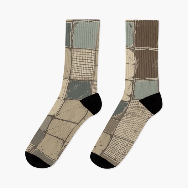 Item preview, a patchwork pattern in shades of blue and brown designed and sold by Enga6.