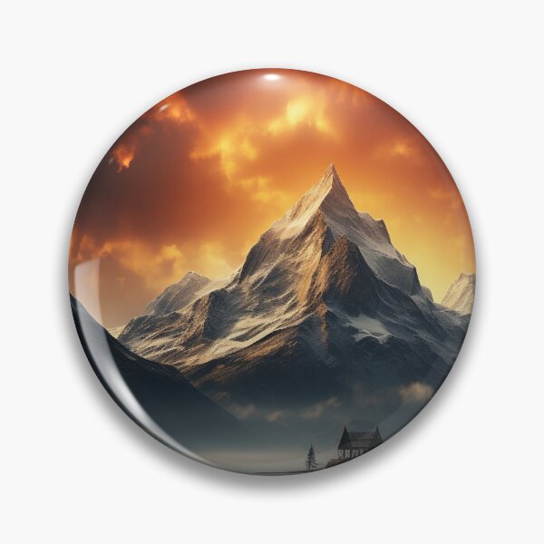Item preview, Majestic high mountain view designed and sold by MiraCleAI.
