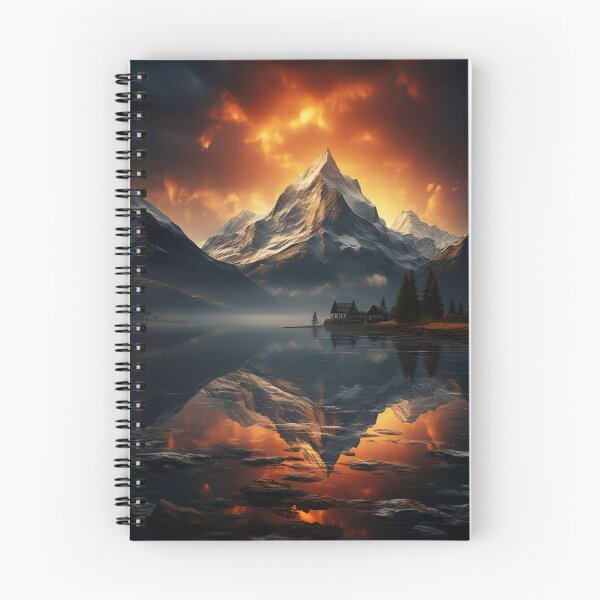 Item preview, Majestic high mountain view designed and sold by MiraCleAI.