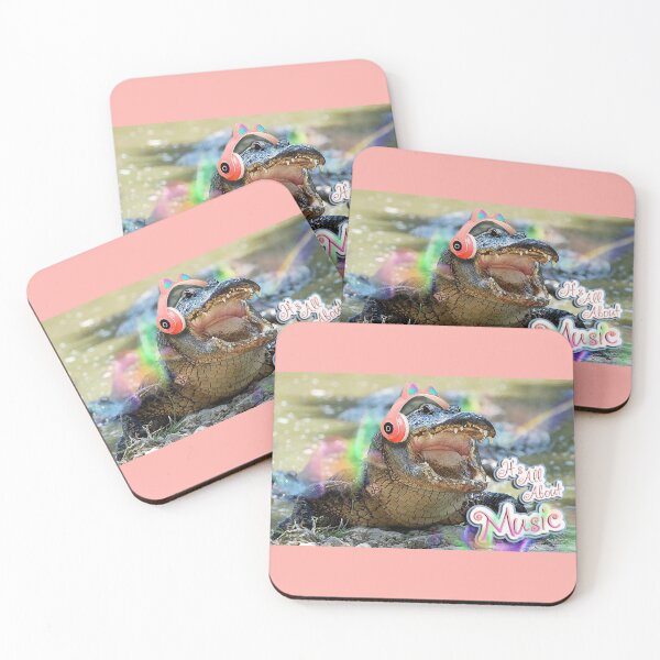 Item preview, It Is All About Music - Melomaniac Crocodile (by ACCI)  designed and sold by VanyssaGraphics.