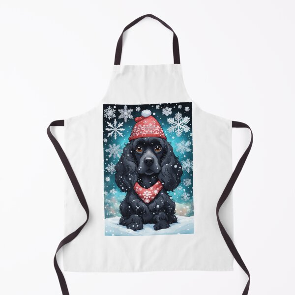 Item preview, Dreamy Christmas with Black Spaniel designed and sold by Mechanical-Artt.