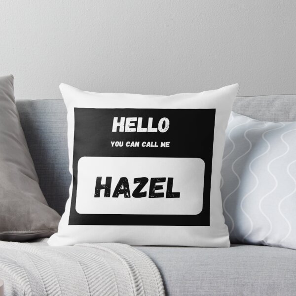 Item preview, Hello you can call me HAZEL Stylish Black Letter Edition designed and sold by IssaraStudio.