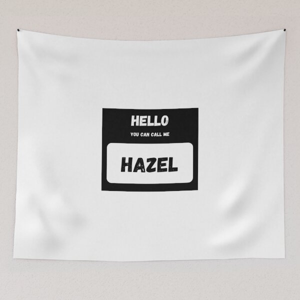 Item preview, Hello you can call me HAZEL Stylish Black Letter Edition designed and sold by IssaraStudio.