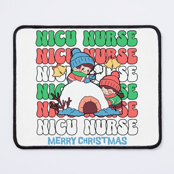 Item preview, Merry NICU Nurse Snow House Retro Groovy Christmas designed and sold by Jolycoco.