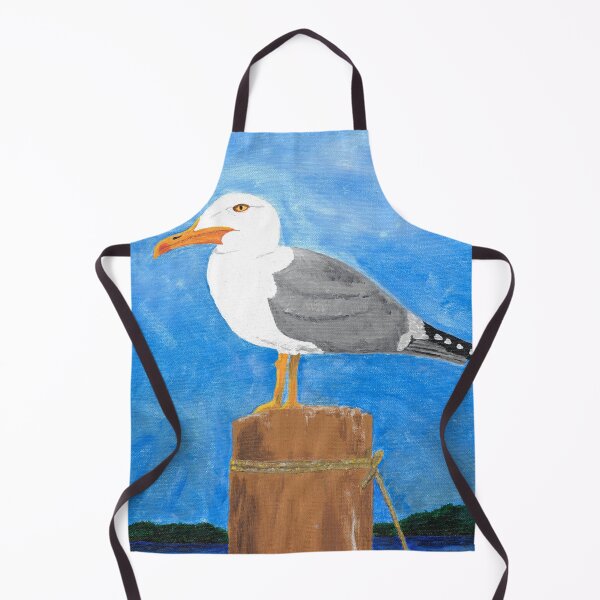 Item preview, Seagull on the bollard designed and sold by Sandra Steinke.