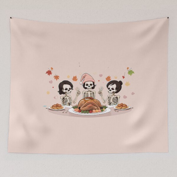 Item preview, Thanksgiving With Skeletons designed and sold by Itsheartshop.
