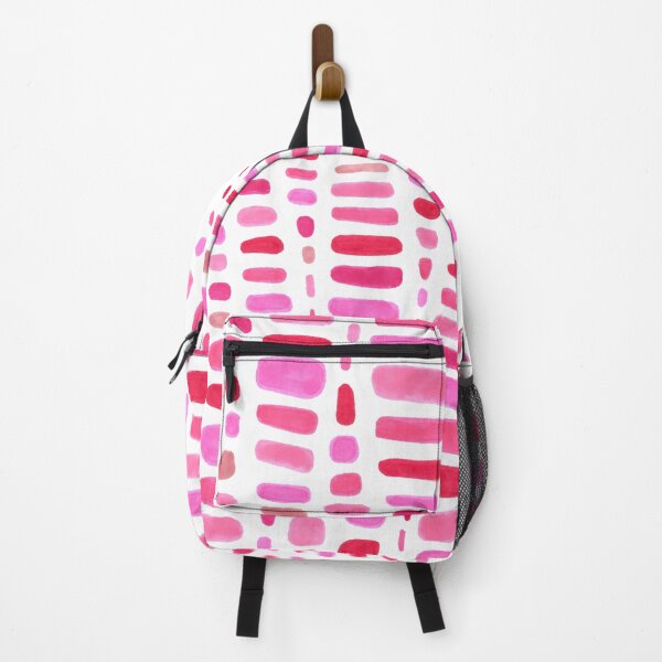 Item preview, Columns of Organic Ovals and Rectangles in Reds and Pinks designed and sold by inklets.