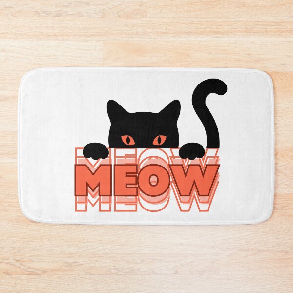 Item preview, MEOW - Minimalist Cat Design for Cat Lovers designed and sold by BKPrintDesing.