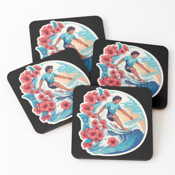Item preview, Just Another Surfing Day in Hawaii with Orchid Flowers designed and sold by NautiChic.