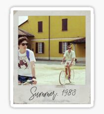Ruf mich mit deinem Namen Polaroid an Sticker