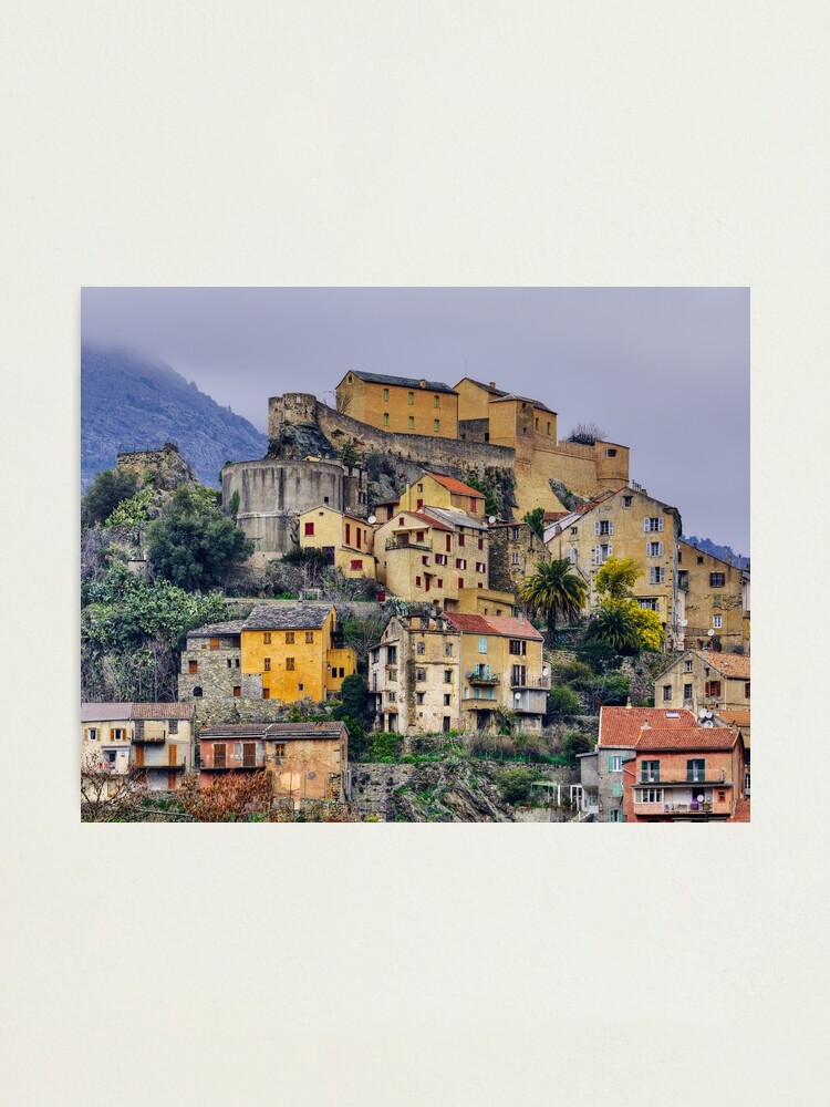 Alternate view of Corsica - Corte by a winter morning Photographic Print