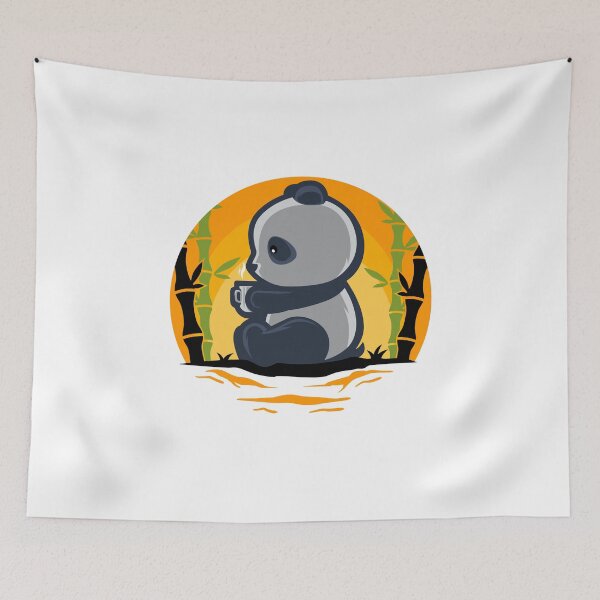 Item preview, Panda holding coffee cup designed and sold by chomaruddin tri amboko.