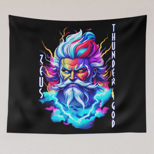 Item preview, Zeus Fierce God of Lightning from Greece designed and sold by Ridiculam Toga.