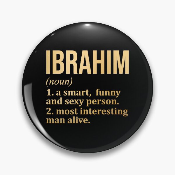 Item preview, Ibrahim Name Definition in Gold designed and sold by XCIV.