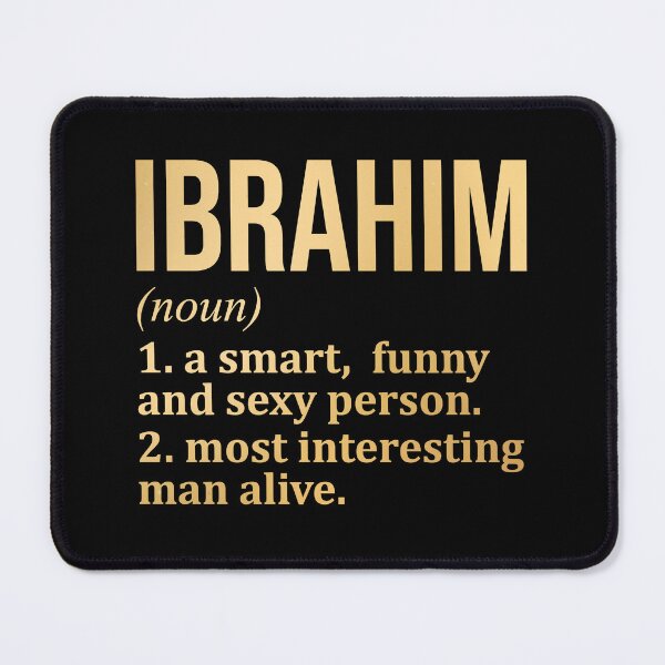 Item preview, Ibrahim Name Definition in Gold designed and sold by XCIV.