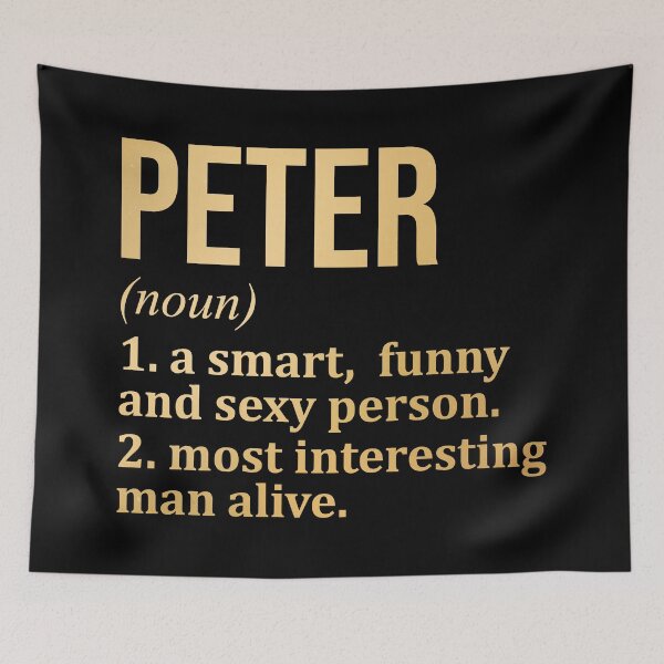 Item preview, Peter Name Definition in Gold designed and sold by XCIV.