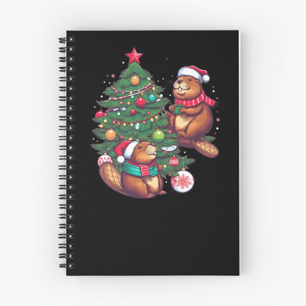 Item preview, Funny Beavers Christmas Tree Gift Funny Christmas Beaver designed and sold by GalaxyGraffiti.