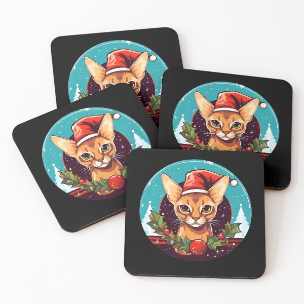 Item preview, Abyssinian Cat Xmas, Love Cats designed and sold by Logiamerch.