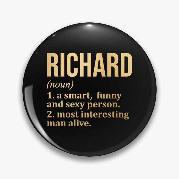 Item preview, Richard Name Definition in Gold designed and sold by XCIV.