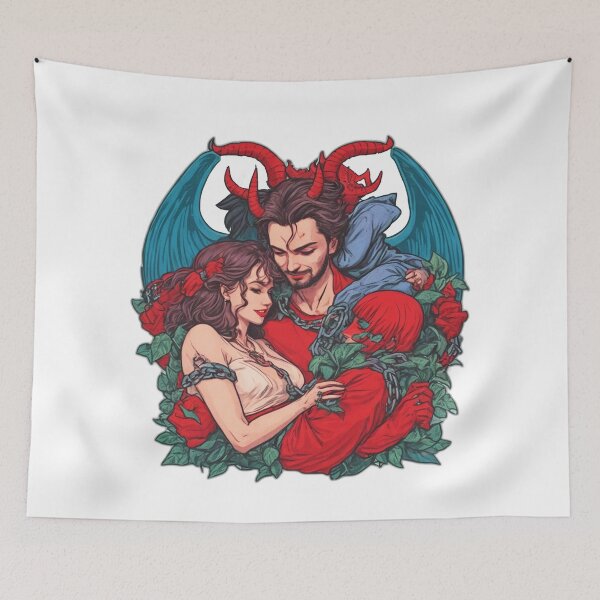 Item preview, Major Arcana The Devil Tarot Card - Lust and Enslavement Omen designed and sold by Pixel Waite.