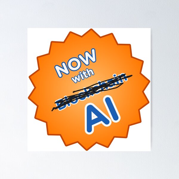 Item preview, Now with AI, not blockchain! designed and sold by eigenmagic.
