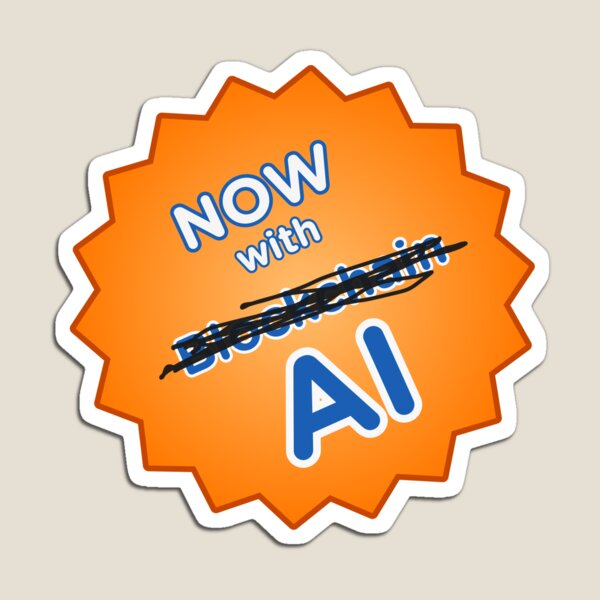 Item preview, Now with AI, not blockchain! designed and sold by eigenmagic.
