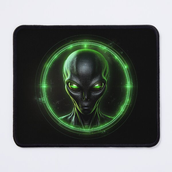 Item preview, Green alien face designed and sold by vialgames.