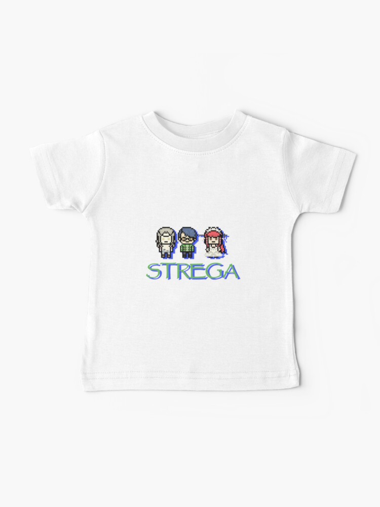 Back Print Strega Members From Persona 3 Pixel Baby T Shirt By Tatsuyodragneel Redbubble