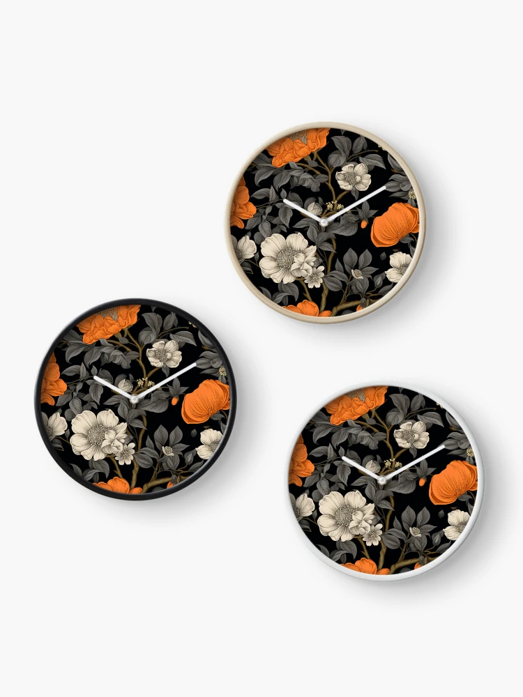 Thumbnail 3 of 4, Clock, Chintz Pattern designed and sold by SideSignal.