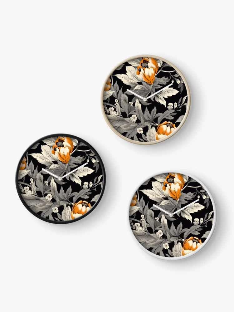Thumbnail 3 of 4, Clock, Chintz Pattern designed and sold by SideSignal.