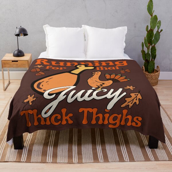 Item preview, Thanksgiving turkey trot. Running for that juicy thick thighs. designed and sold by VieBelieve.