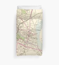 Vintage Map of Hartford Connecticut (1893) Duvet Cover